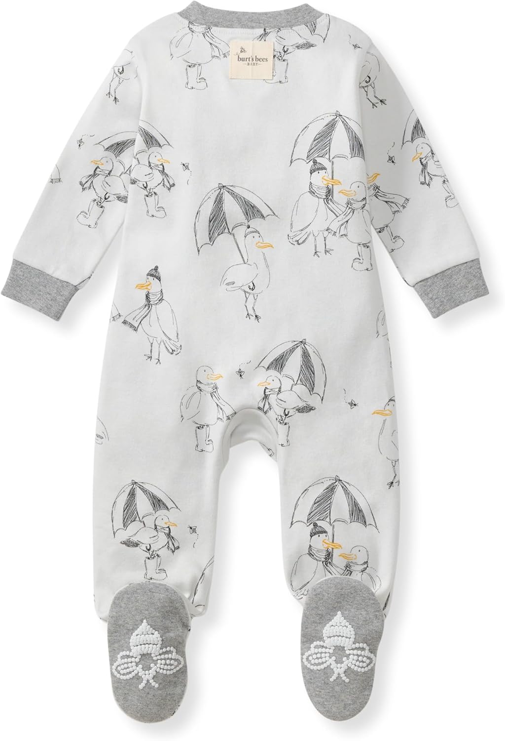 Burt’s Bees Baby Boys' One-Piece Sleep and Play 100% Organic Cotton PJs