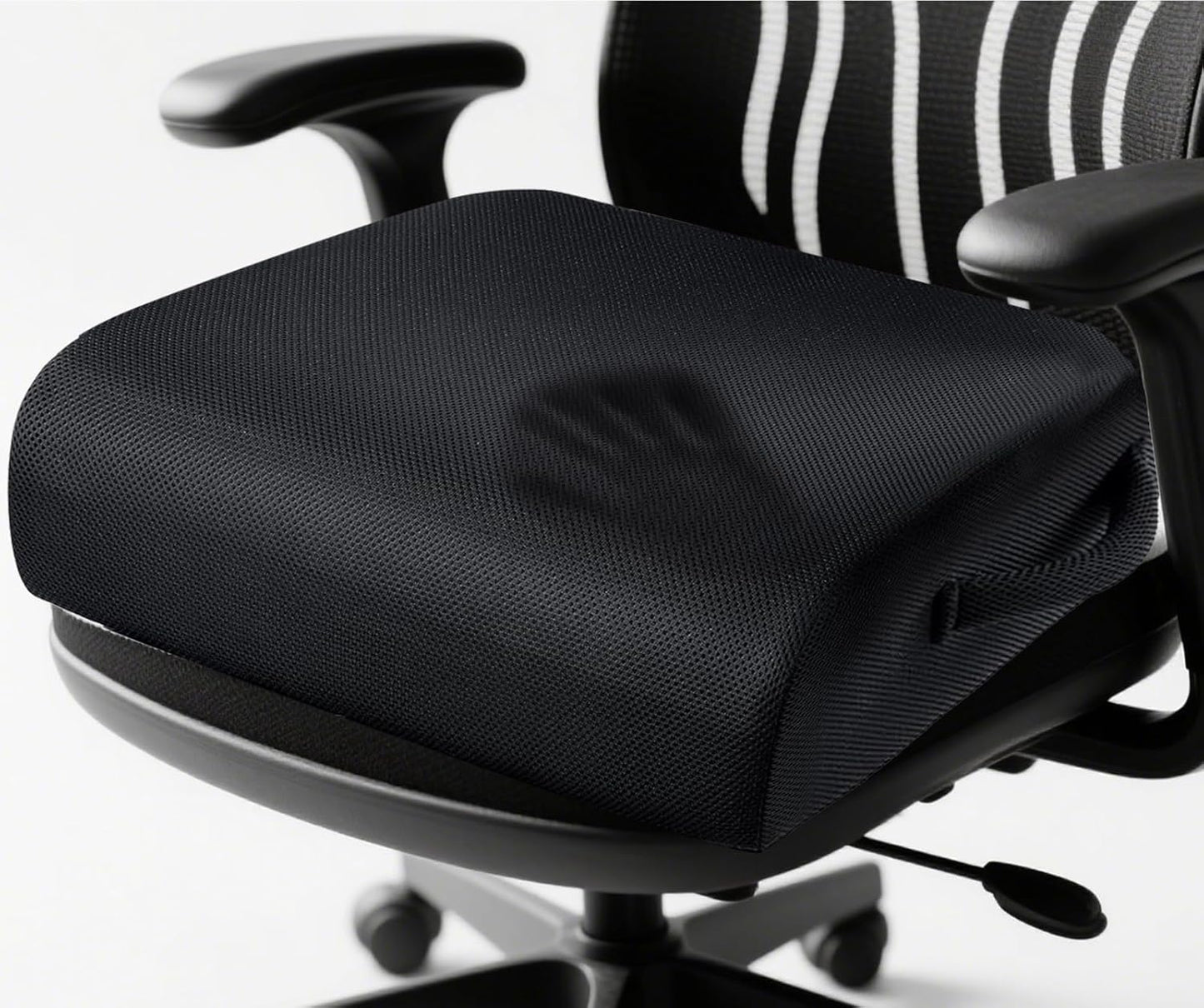 MINUPWELL 6" Extra Thick Office Chair Cushion, 2 Layers Adult Booster Seat Cushion, Thick Wheelchair Cushions, Thick Adult Booster seat Chair Cushion for Car Seat, Airplane - 18x16x6in - 100% Foam