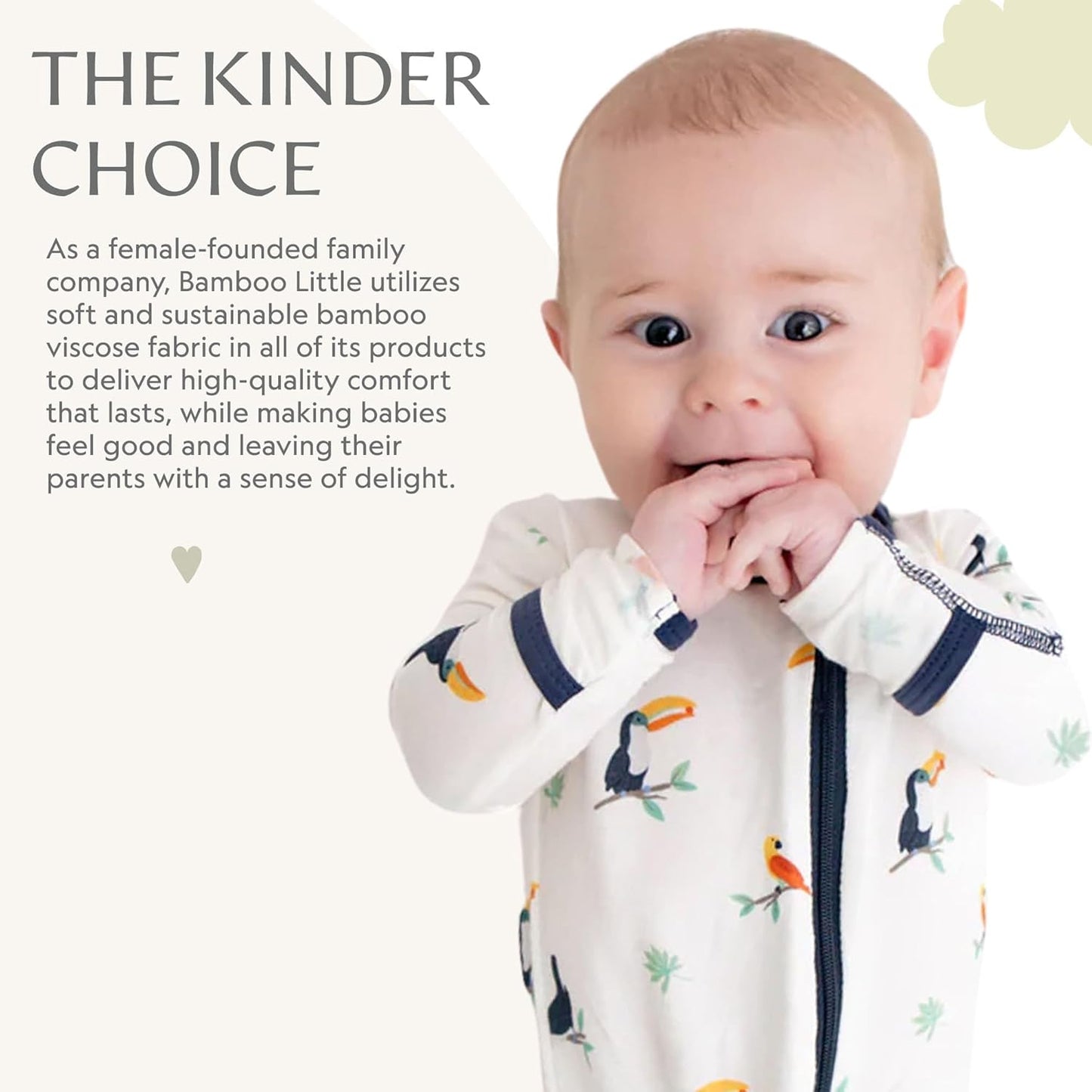 Bamboo Little Soft Baby Footie Pajamas, Baby Clothes, Newborn Sleepers, 95% Viscose and 5% Spandex, 0-24 Months