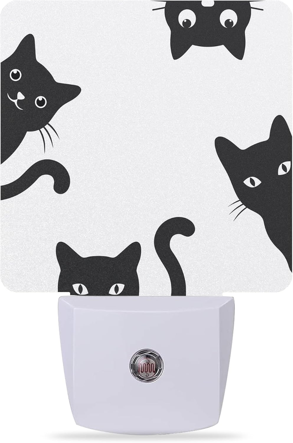 Night Lights Plug into Wall Black Cats Night Lights Dusk to Dawn Sensor Led Lamp for Women Men,Led Lights for Stairway/Hallway/Bedroom,0.5W