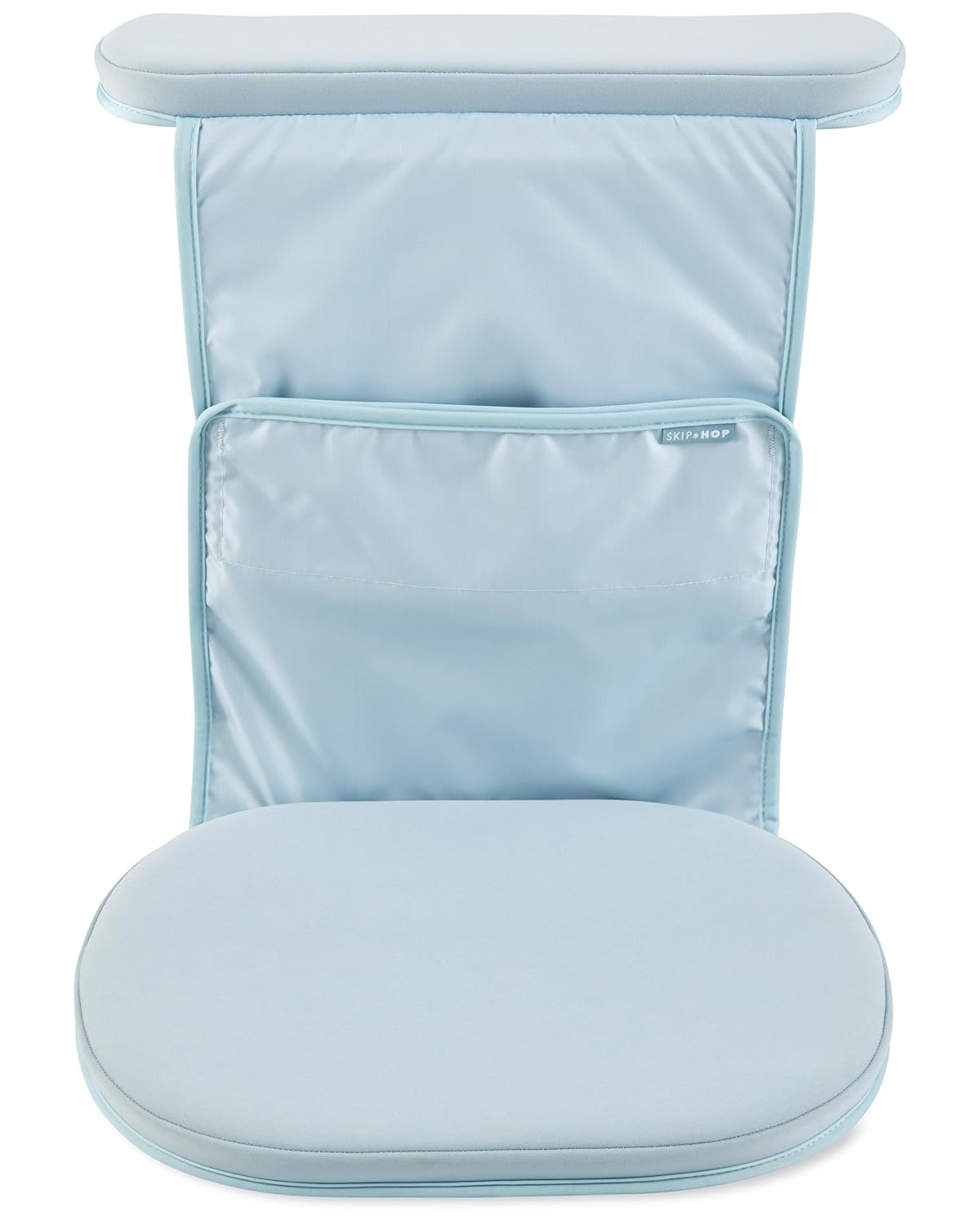 Skip Hop Baby Bath All-in-One Cushioned Elbow Saver & Kneeler Pad Set with Height-Adjustable Design and Quick-Dry Material, Wave