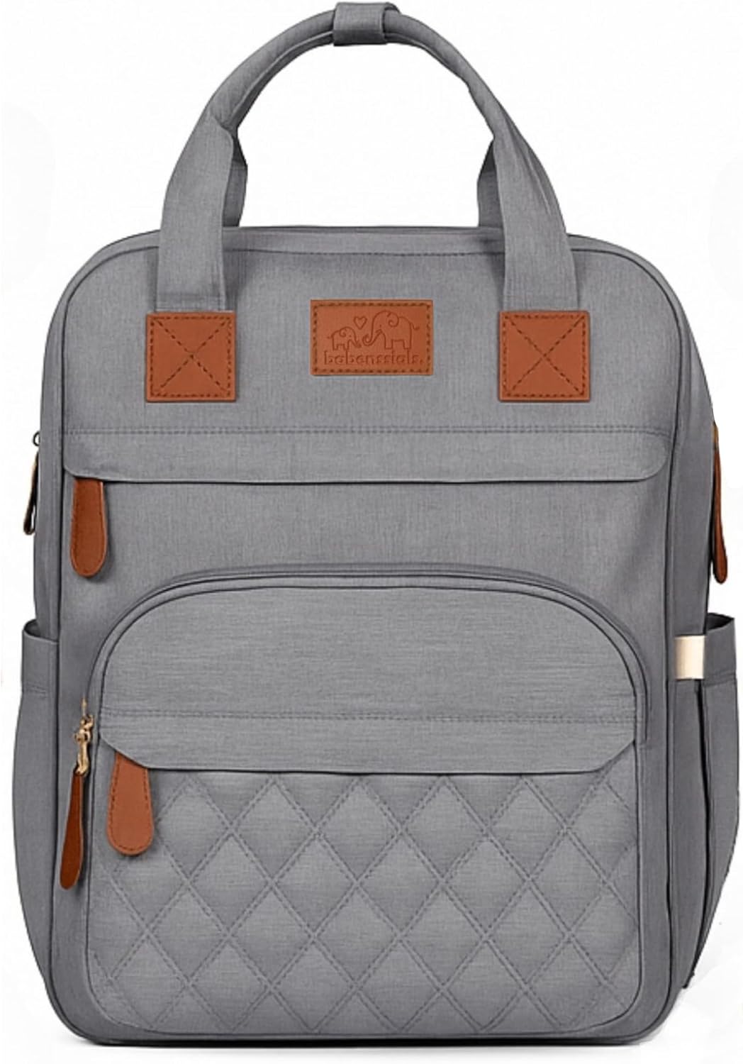 Large Diaper Bag Backpack with Changing Station, USB Charging Port, Insulated Pockets, Mosquito Net & Sun Shade – Waterproof Large Capacity Travel Diaper Bag for Moms & Dads
