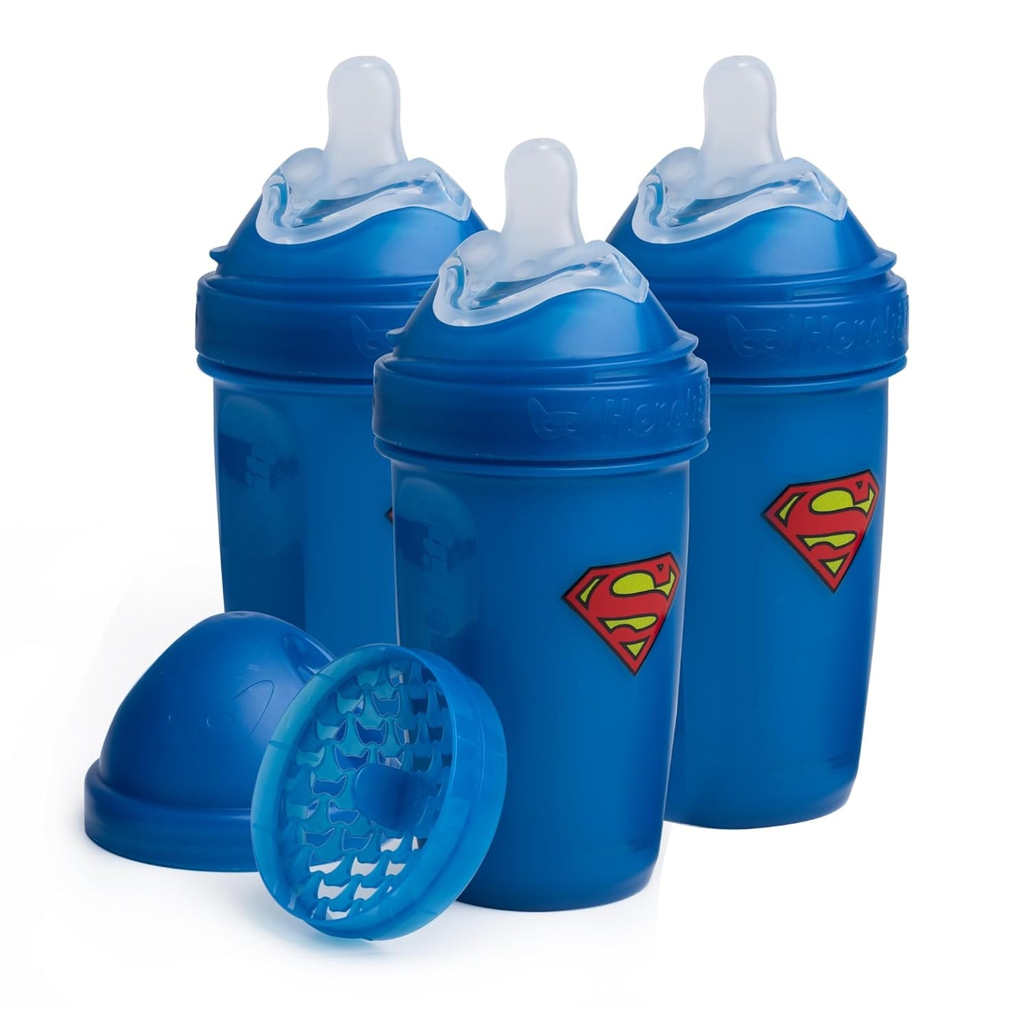 Herobility Double Anti-Colic Baby Bottles – 8.5 fl oz/240ml – 3-Pack