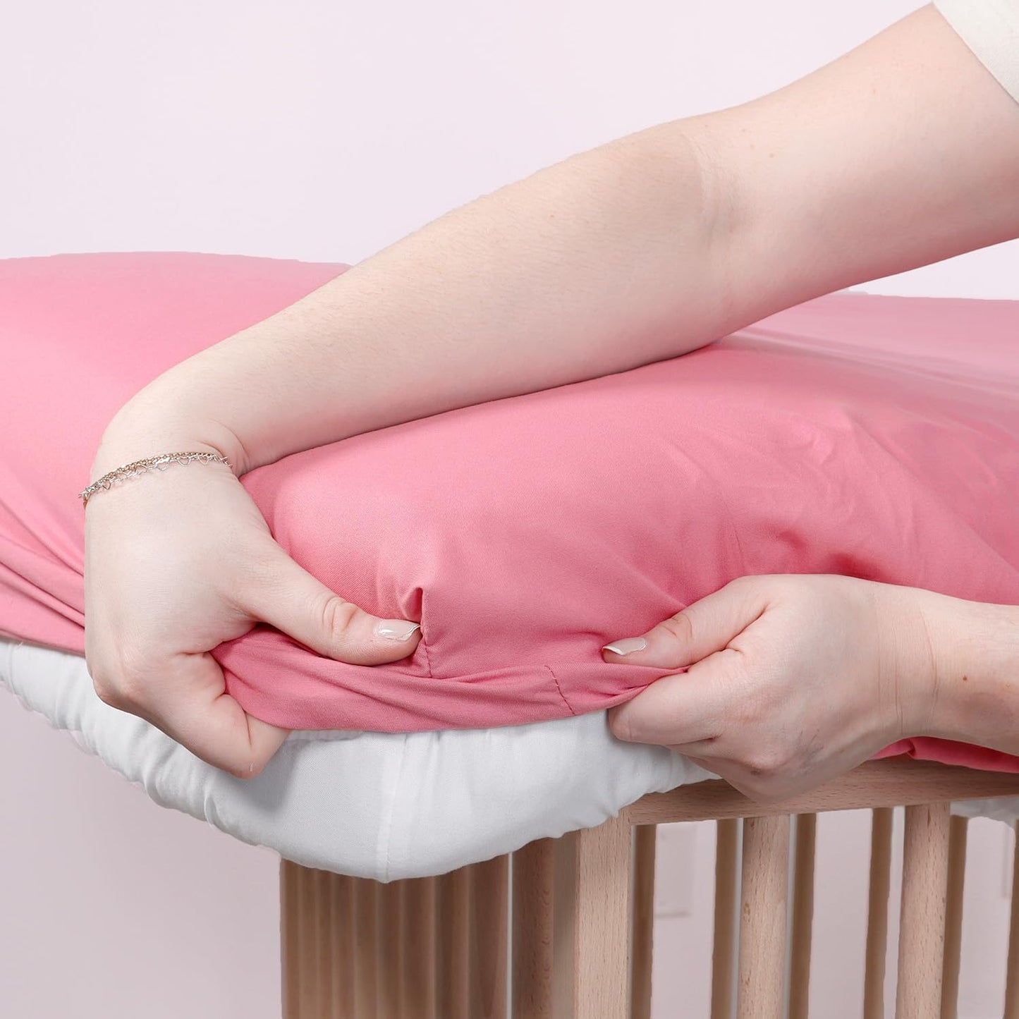 The Peanutshell 4-Pack Fitted Crib Sheet Set - Super Soft & Breathable Baby Girl Crib Sheets, Nursery Decor, Fit for Standard Mattress Cover- Floral