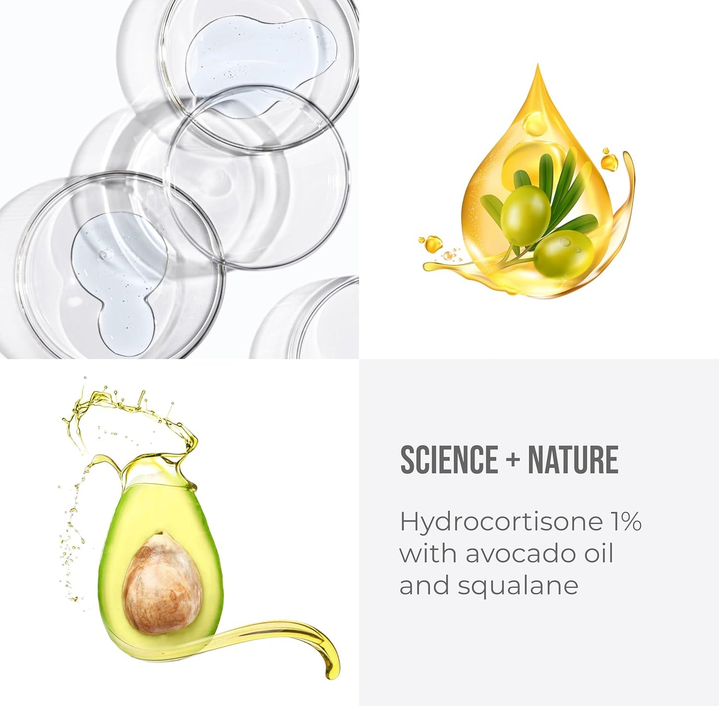 quitch Hydrocortisone Healing Balm, Eczema Cream for Kids Stick, Psoriasis Relief Treatment, Anti Itch Maximum Strength, Healing Ointment, Rash, Dry Skin Treatment for Skin, Avocado Oil Squalane