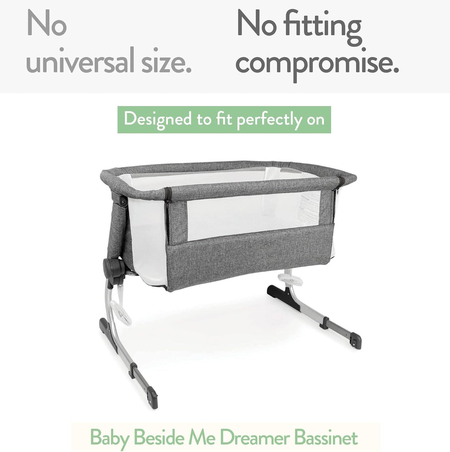 Bassinet Fitted Sheets 33x20 for Baby Beside Dreamer Bassinet & Bedside Sleeper – Snuggly Soft 100% Jersey Cotton – Beige + Rusty Brown – 2 Pack