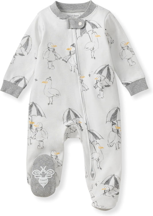 Burt’s Bees Baby Boys' One-Piece Sleep and Play 100% Organic Cotton PJs