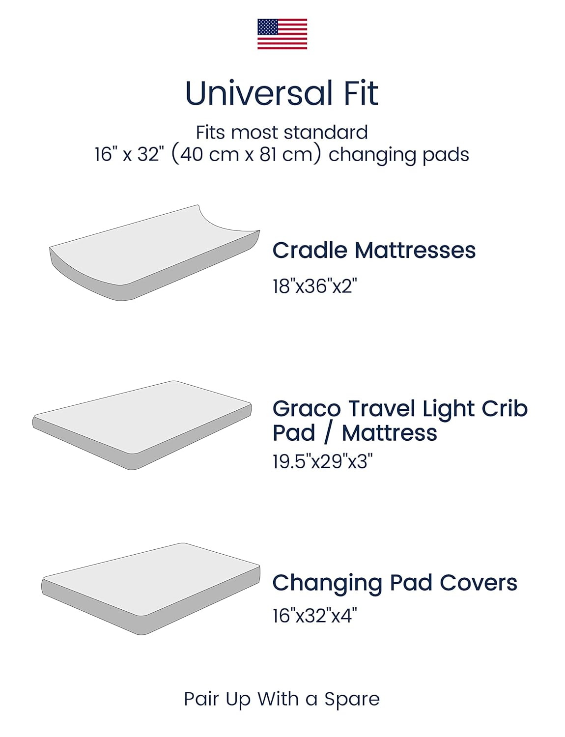 TotAha Space Changing Table Cover, Super Stretchy Jersey Star Changing Pad Cover, Buttery Soft Diaper Changing Pad Cover Fit 32x16 Changing Pads