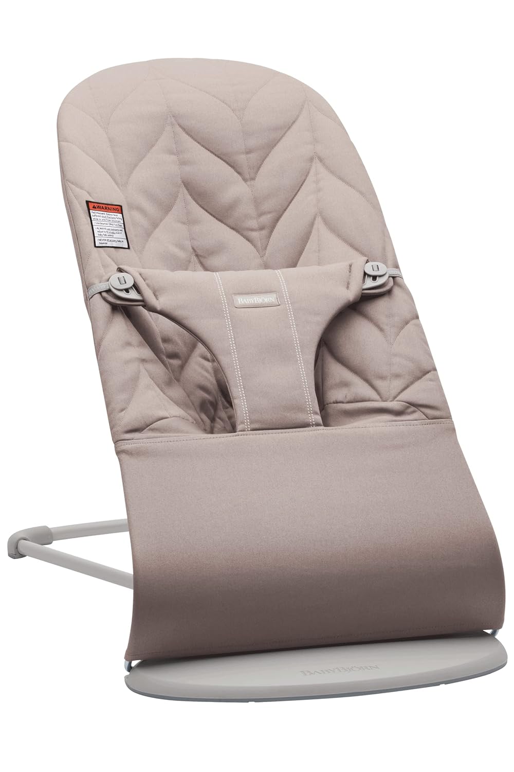 BabyBjörn Bouncer Bliss, Cotton Petal Quilt, Sand Gray