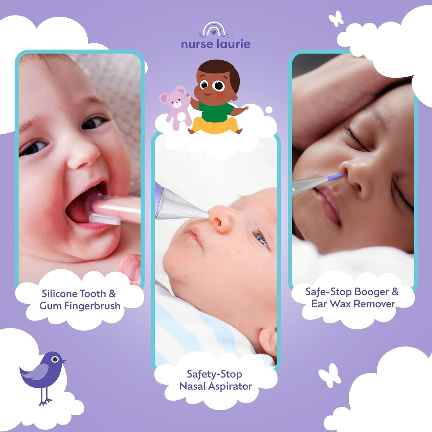 Store Baby Grooming Kit - Newborn Girl & Boy Infant Care - First Aid, Bath, Cradle Cap, Hygiene, Hair, Nail, Safety & Healthcare Essentials - Designed by a Pediatric Nurse & Mom