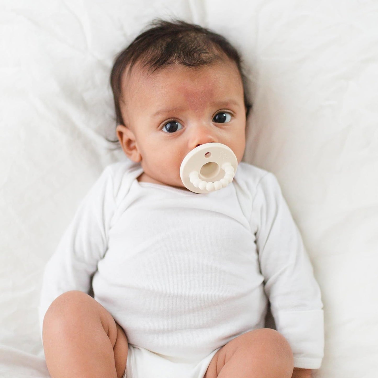 Ryan & Rose Cutie PAT Silicone Pacifier Teether (Starter Kit, Neutral)