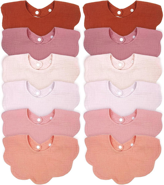 Baby Bibs Muslin Drool Teething Drooling Bibs for Baby Girl Boy Muslin Cotton