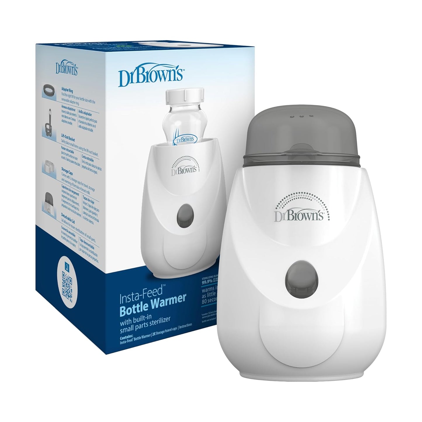 Dr. Brown's Baby Bottle Warmer, Sterilizer & Formula Mixer Bundle with 32oz Pitcher, Bottle Accessories