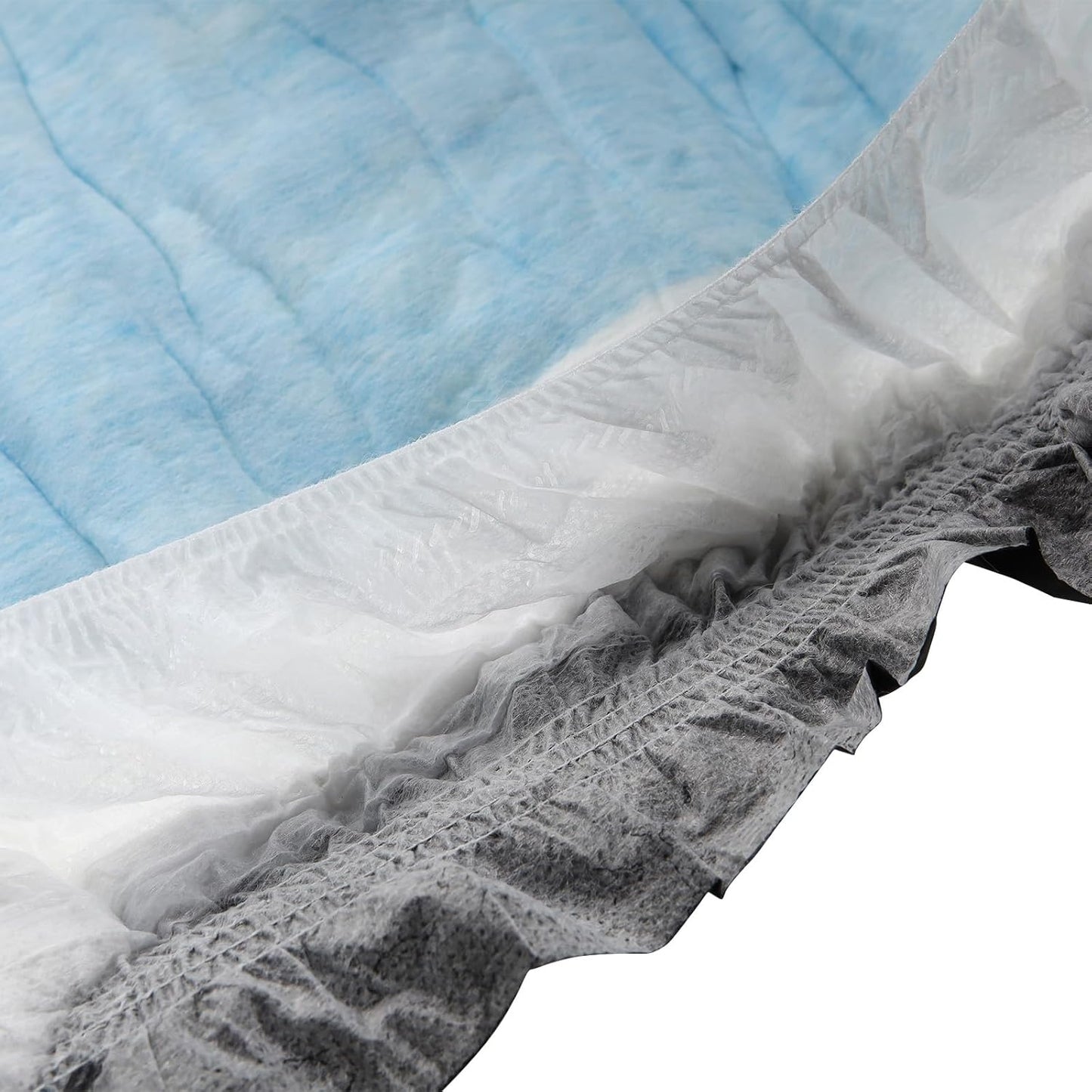 CutiePlusU Disposable Adult Diaper Heavy Absorption Dry Surface Adult Diapers All Night- Black 10 Pieces(Medium 28"-38")
