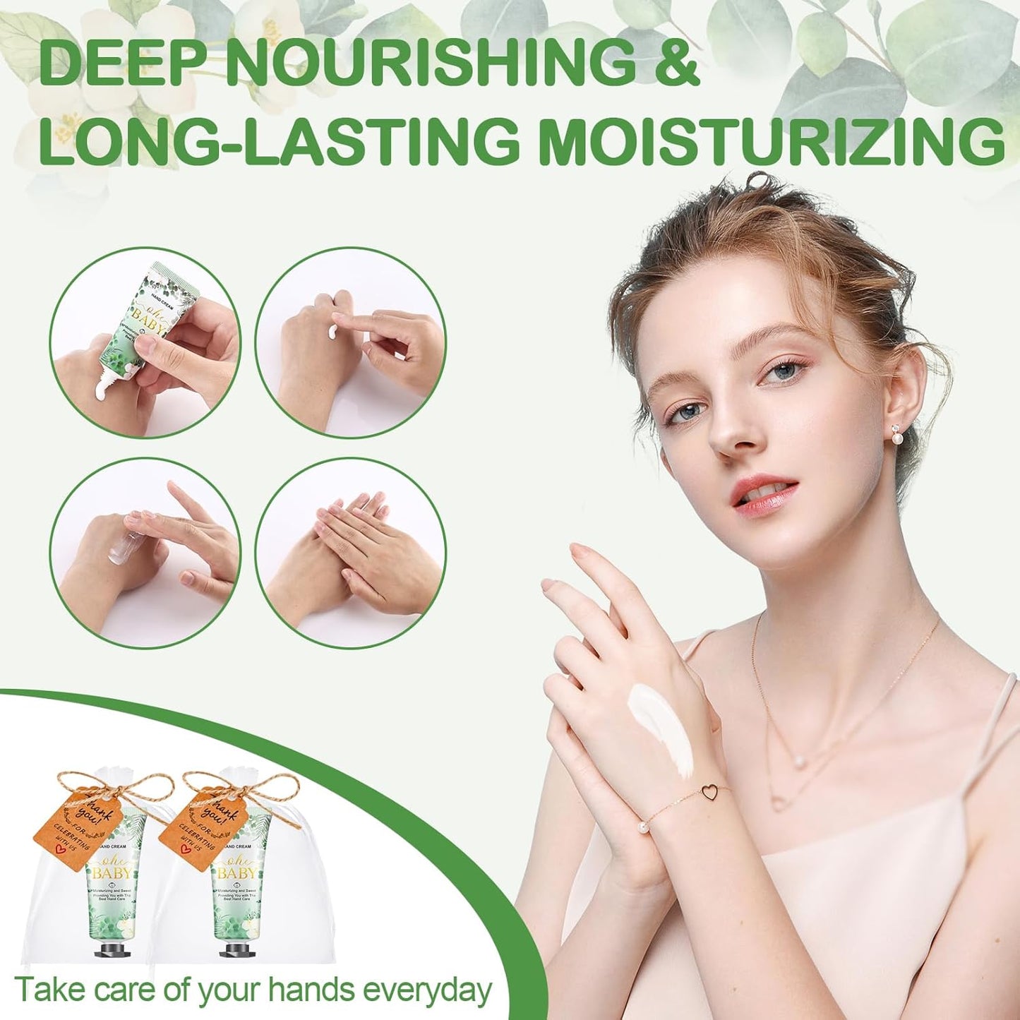 Oh Baby 60 Sets Travel Size Hand Lotion - Baby Shower & Wedding Gifts, Bridal Shower Party Favors