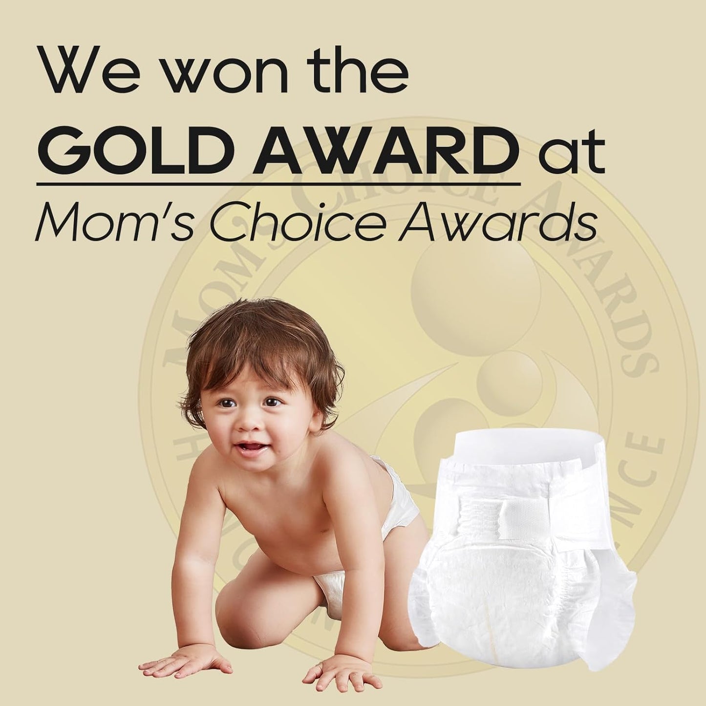 ECO BOOM Diapers, Viscose from Bamboo Diapers, Natural Soft Disposable Nappies for Infant, Size 2 Suitable for 6 to 16lb (Small - 36 Count)