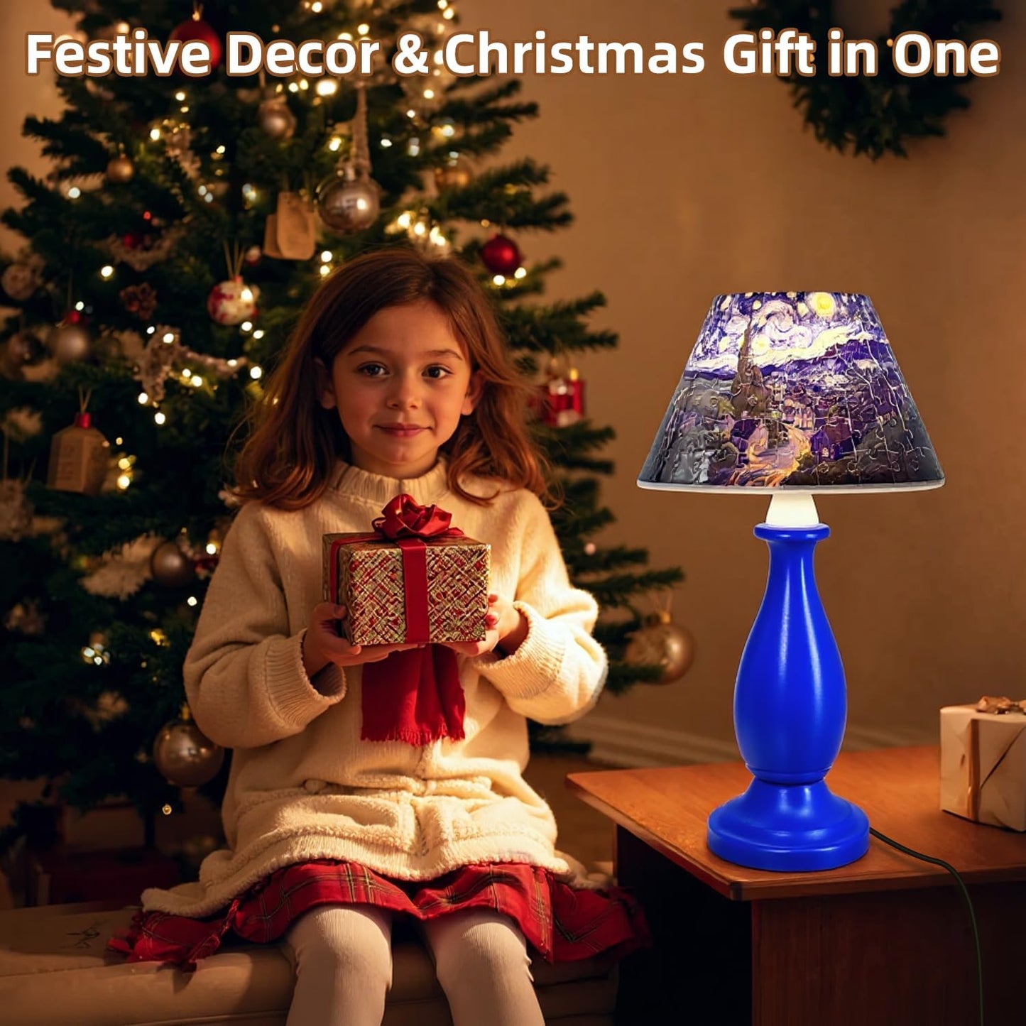 3d Puzzle Night Light, 3d Puzzle for Adults & Kids, 124 PCS 3D Puzzles for Kid Ages 8-13, 3D Jigsaw Puzzles with LED Light for Kids Room, Bedside Table Lamp, Gifts for Kid, Adult, Women, Teen