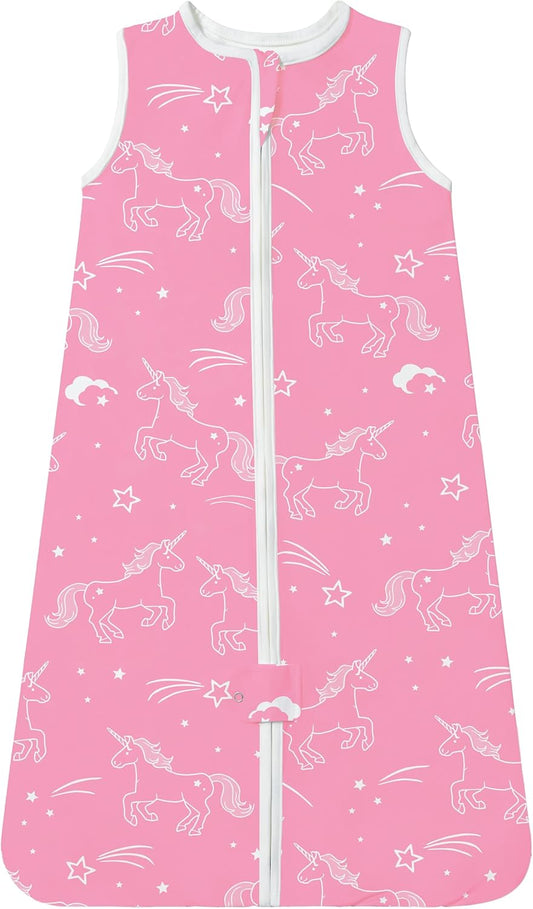 TotAha Light Sleep Sack, Stretchy, Soft, Cozy Wearable Blanket Sleep Bag with 2-Way Safe Zippers for 0-6-12-24 Months 0.5 TOG