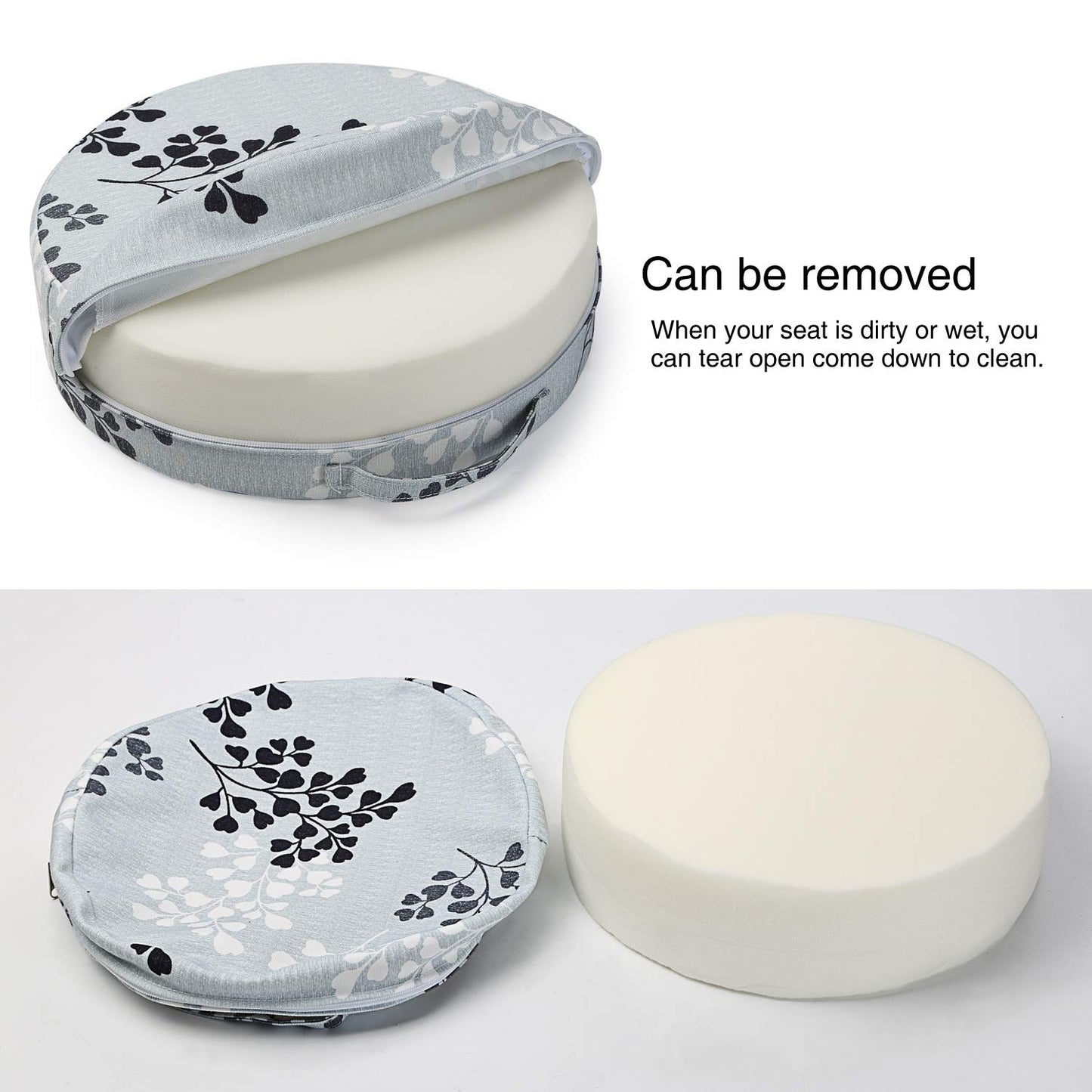 Zicac Chair Increasing Cushion - Baby Toddler Kids Infant Portable Round Dining Chair Booster Seat Washable Thick Chair Seat Pads