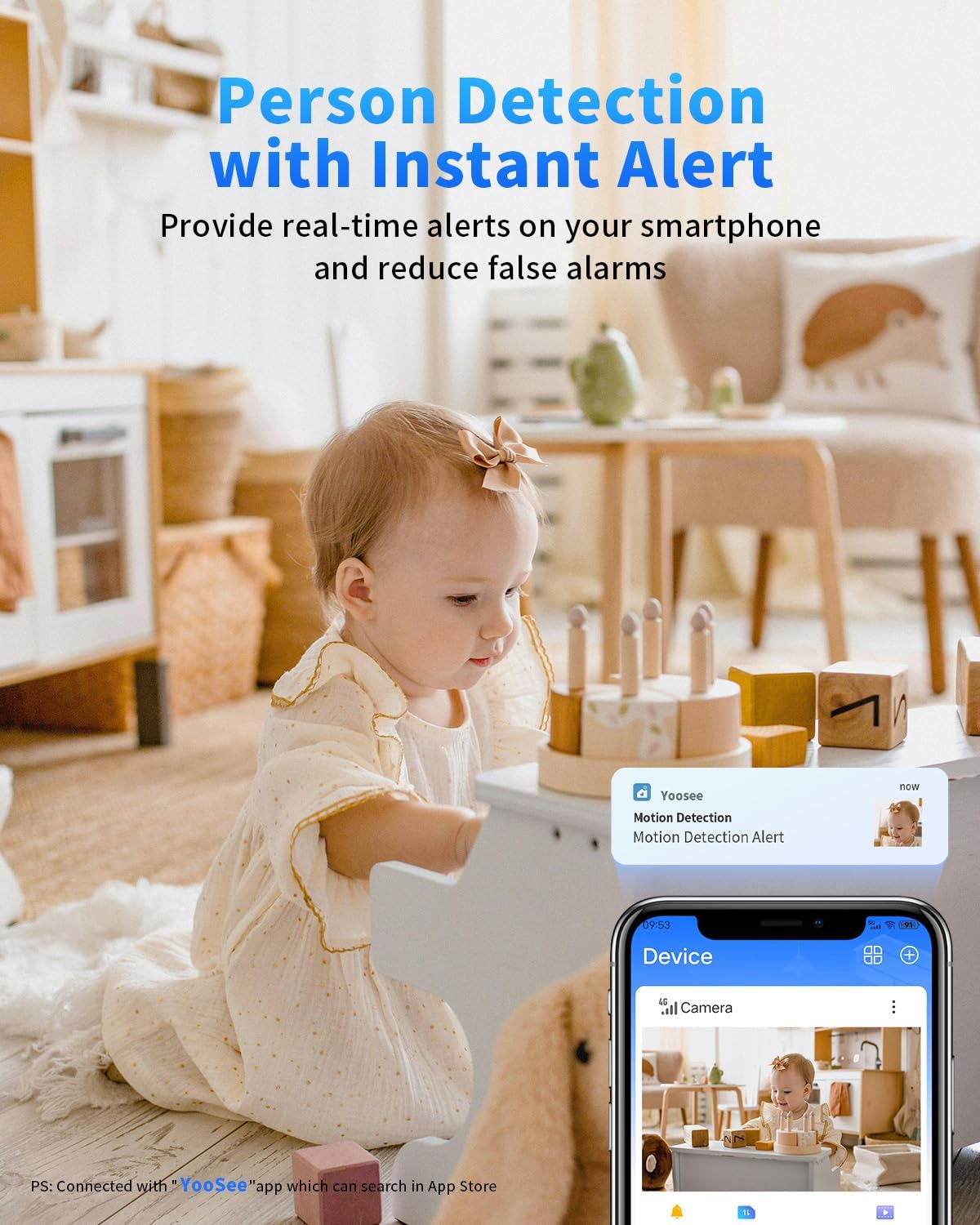 [5G & 2.4G] 2K Indoor Security Cameras for Home Security, AI Voice Change for 2-Way Talk, Motion Detection, Night Vision, 24/7 SD Recording/Cloud Storage, Baby Monitor/Dog/Pet Camera with Phone App, 4