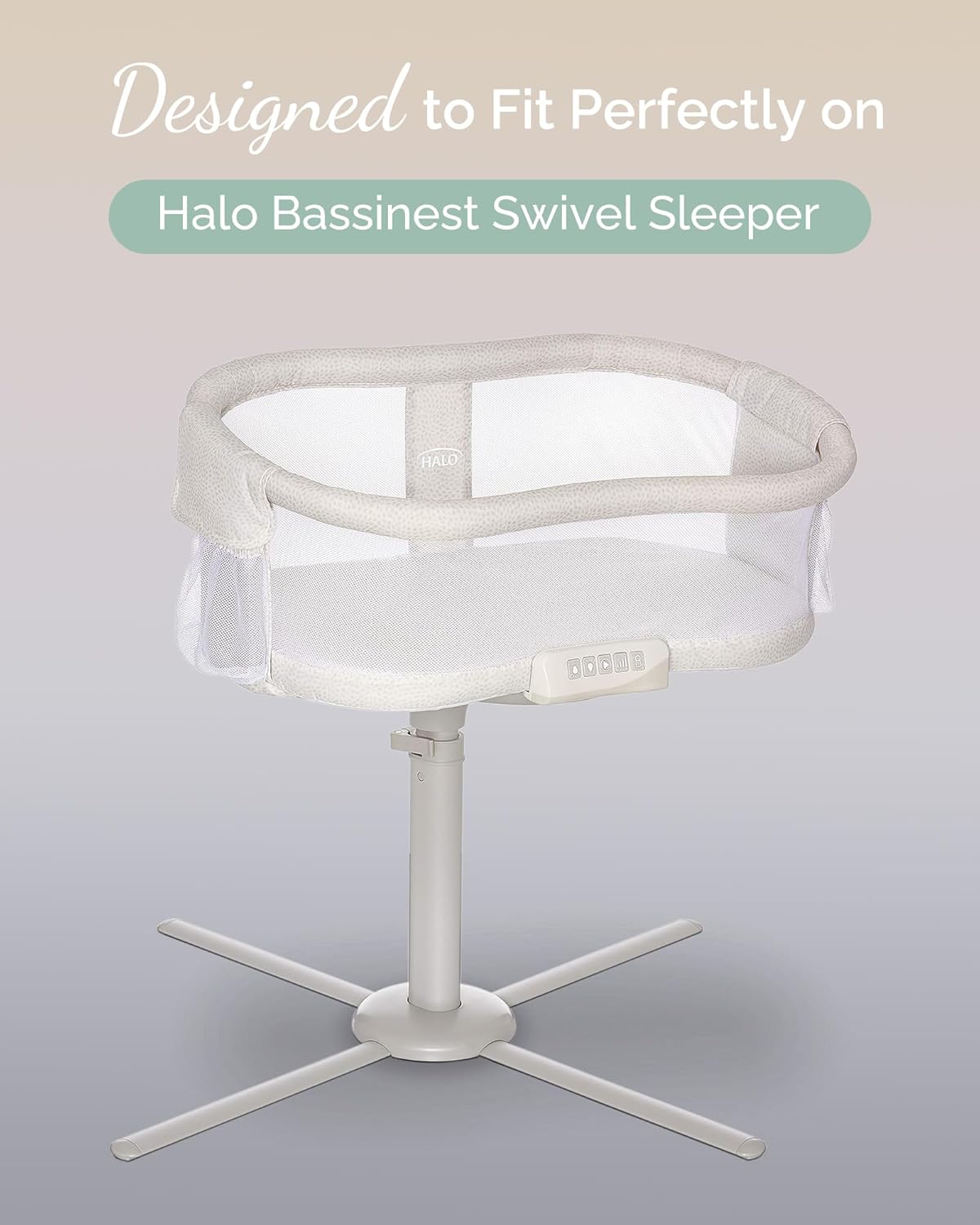 Bassinet Fitted Sheets Compatible with Halo Bassinest Swivel Sleeper Mattress - Buttery Soft, Silky Comfort, Premium Stretchy Jersey Knit Bassinet Sheets - Pale Pink + Lavendar + Cloud, 3 Pack