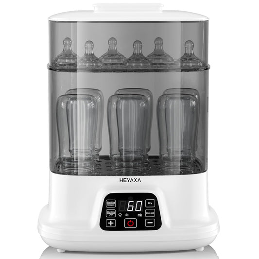 Bottle Steri-lizer and Dryer, Electric Steamer and Dryer for All Bottles, Parts & Baby Essentials, 10 Bottles Large Capacity, Touch Screen and Auto-Off
