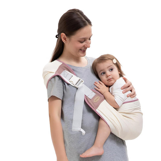Baby Carrier Newborn to Toddler, Baby Sling Carrier, Toddler Carrier 25-60 lbs with Adjustable Straps, Soft Padded Edges, Lightweight and Travel-Friendly Newborn Baby Carrier