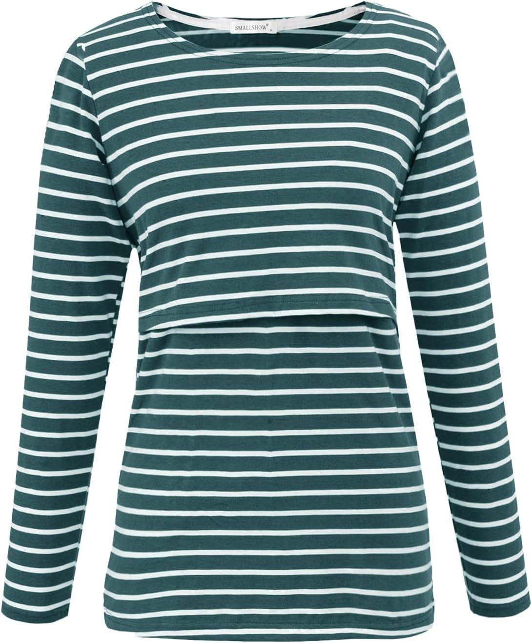 Smallshow Women's Maternity Nursing Tops Comfy Long Sleeve Breastfeeding T-Shirt
