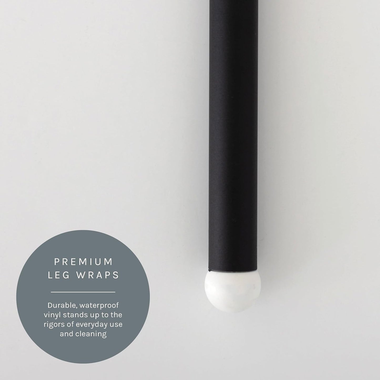 Yeah Baby Goods Adjustable Footrest & Leg Wrap Set Compatible with The Antilop Highchair (Black) - High Chair Accessories Bundle - Attachable Foot Rest w/Support Clamps & Matching Leg Stickers