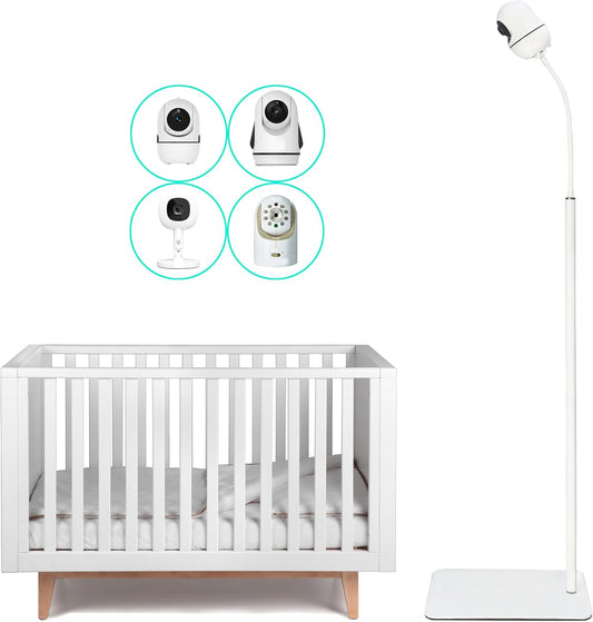 GUCHO Baby Monitor Mount Floor Stand Holder Compatible with Hellobaby HB6550/HB65/HB6339/HB40/HB6081/HB66/HB6351,Infant Optics DXR-8/8 Pro,Nanit,OKAIDI,Universal Flex Stand Baby Camera Mount