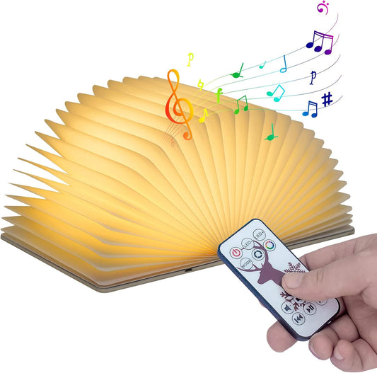 3D Dragon Bluetooth Speaker with Night Light, 3W Portable Wireless Music Mood Book Lamp for Outdoor or Home Party, Decorative Faux Books Decor for Office