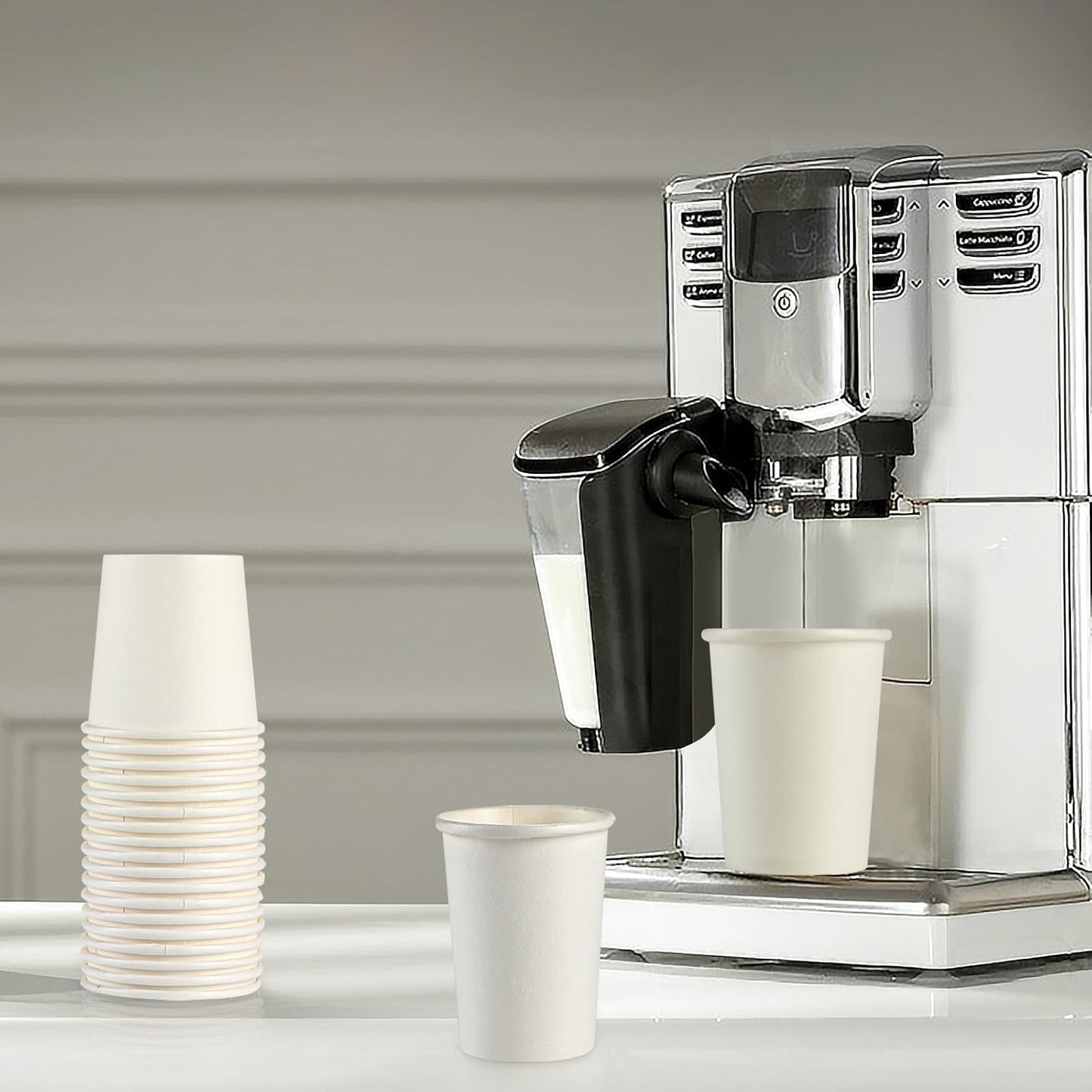 [100 Count - 3 oz] Small Paper Cups, Mouthwash Cups Bathroom Cups Mini Cups Small Disposable Cups