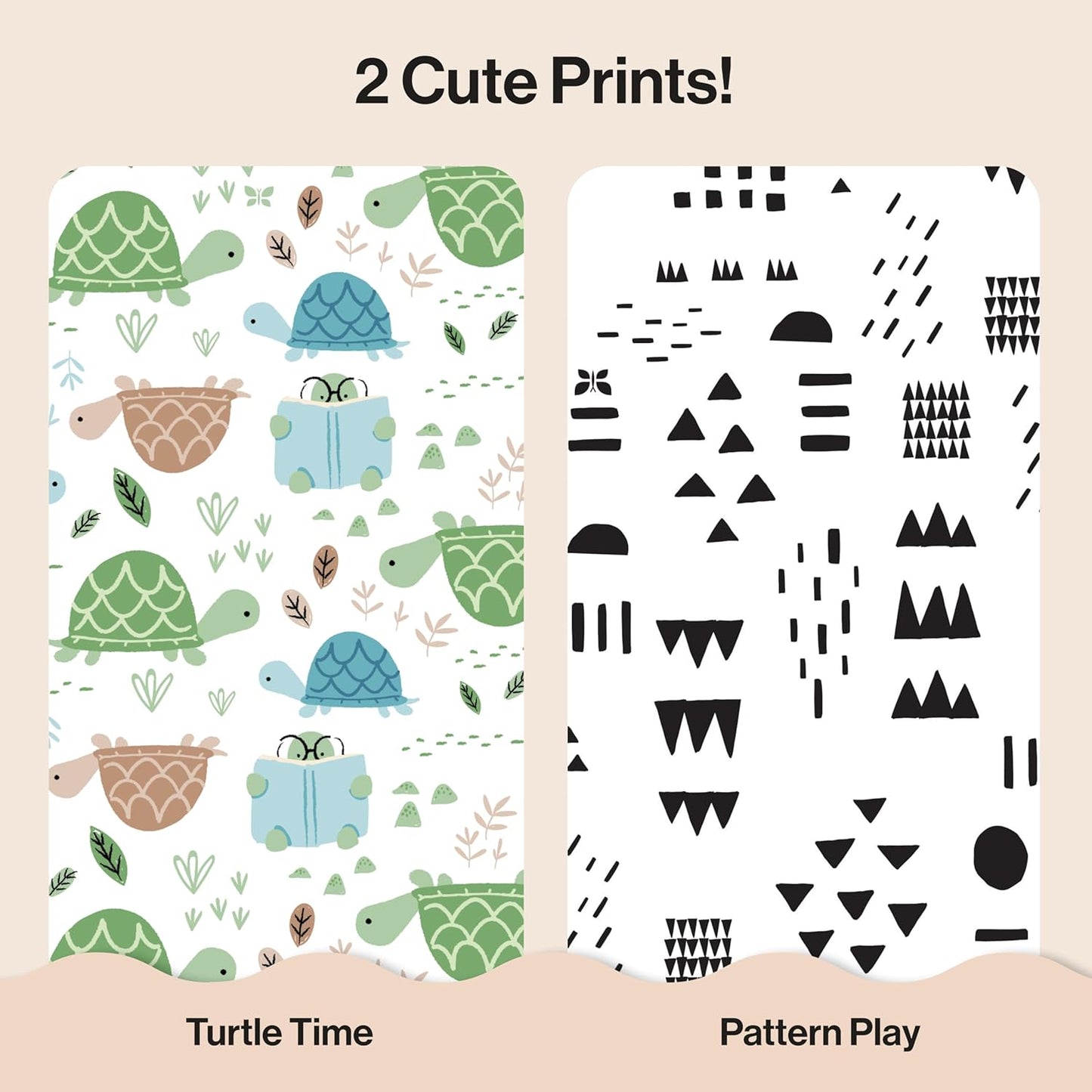 The Honest Company Clean Conscious Diapers for Sensitive Skin, Up to 100% Leakproof Hypoallergenic Fragrance-Free Baby Diapers, Gender Neutral Prints, Super Club Box, Size 2 (12–18 lbs), 124 Count