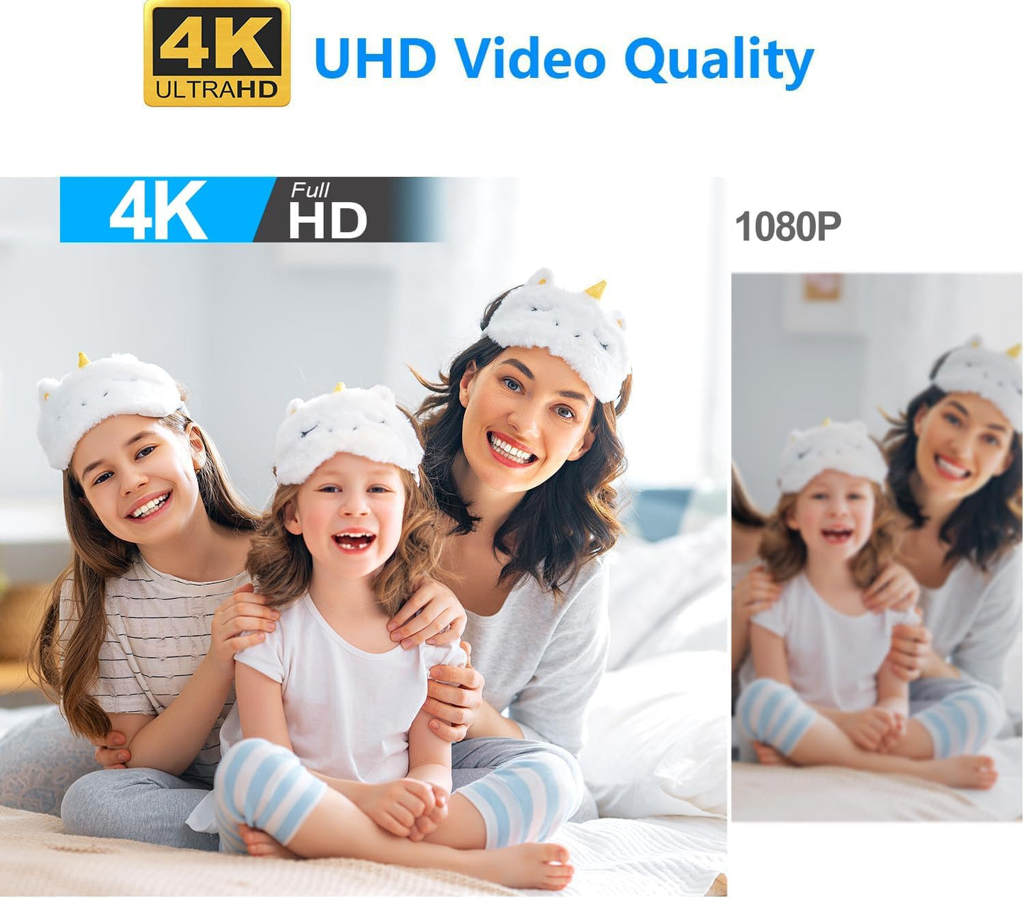 【Free 64G】 Smallest Wireless WiFi Camera,Portable Battery Camera,HD4K Baby Monitor with Video Recording Live Feed Night Vision,Motion Detection,Cloud Storage for Security with iOS Android APP