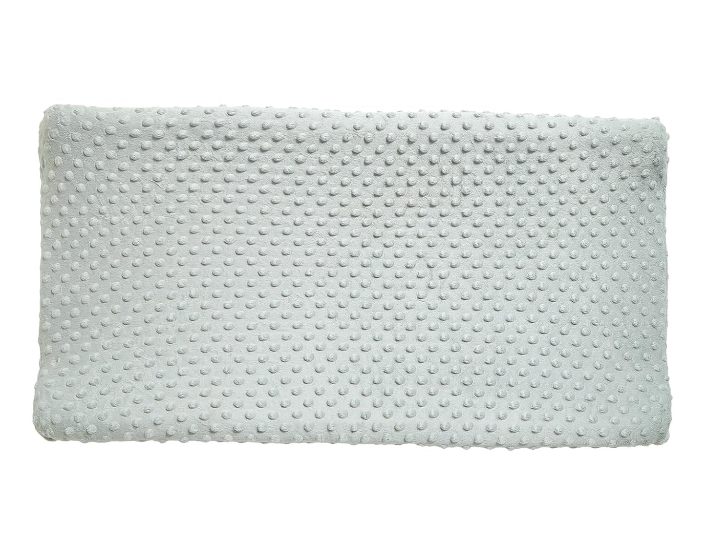 Solid Changing Table Pad Cover Cradle Sheet, Fits 32"/34''x16 Contoured Diaper Changing Pad, Ultra Soft Cozy Dots Plush Changing Table Covers, Breathable Wipeable Removable (Sea Foam)