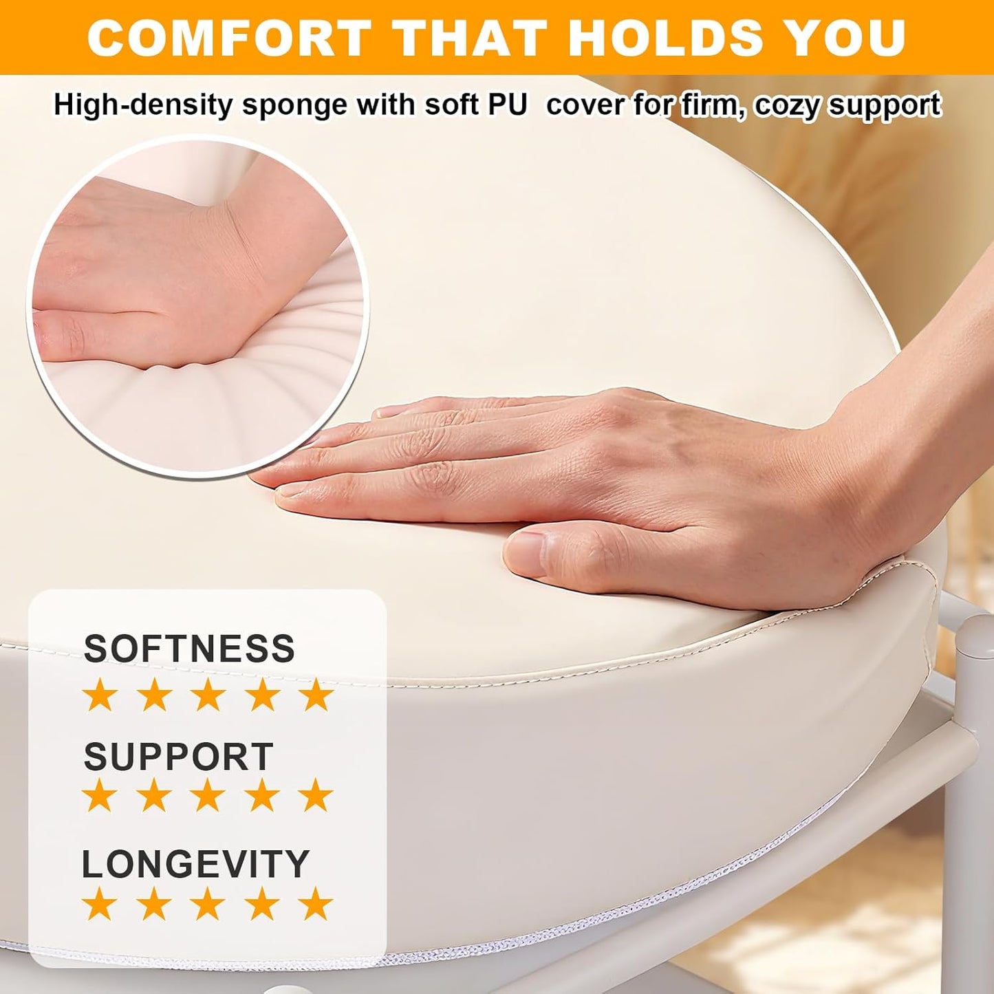 Baby Diaper Changing Pad, Wipeable Baby Changing Pad for Dresser, Contoured Waterproof Changing Pad with PU Cover, Non-Slip Safety Belt & Bottom, Portable, Lightweight