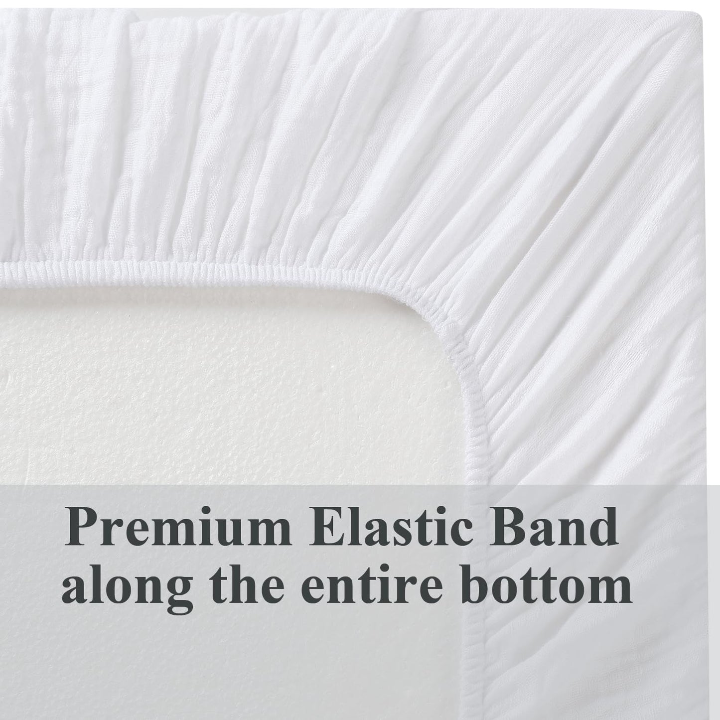 Muslin Bassinet Sheet Compatible with Mika Micky Bedside Sleeper 2 Pack Cotton Stylish Boho Fitted Bassinet Sheets Super Soft for Baby White & Pink