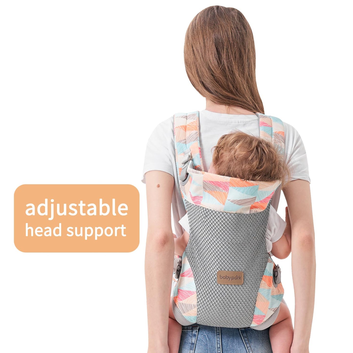 3-in-1 Baby Carrier Newborn to Toddler - Ergonomic(7.5-45lbs),Cozy Baby Carrier，Enhanced Lumbar Support，Easily AdjustableLightweight & Breathable Child Carrier (Geometry)