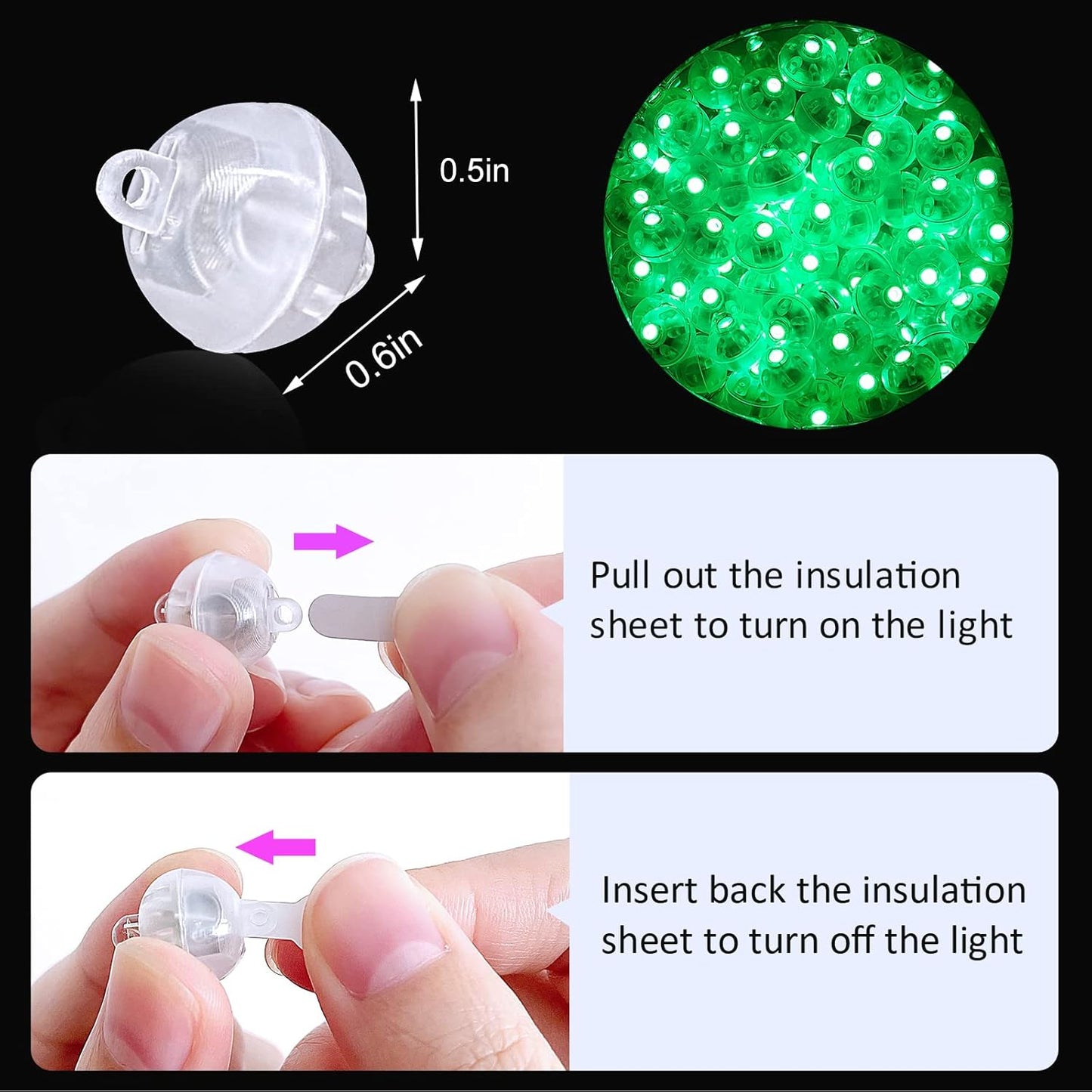 ZGWJ 200PCs Mini Led Lights,Led Balloons for Party Decorations Neon Party Paper Lantern Easter Eggs Birthday Party Wedding Halloween Christmas Decoration