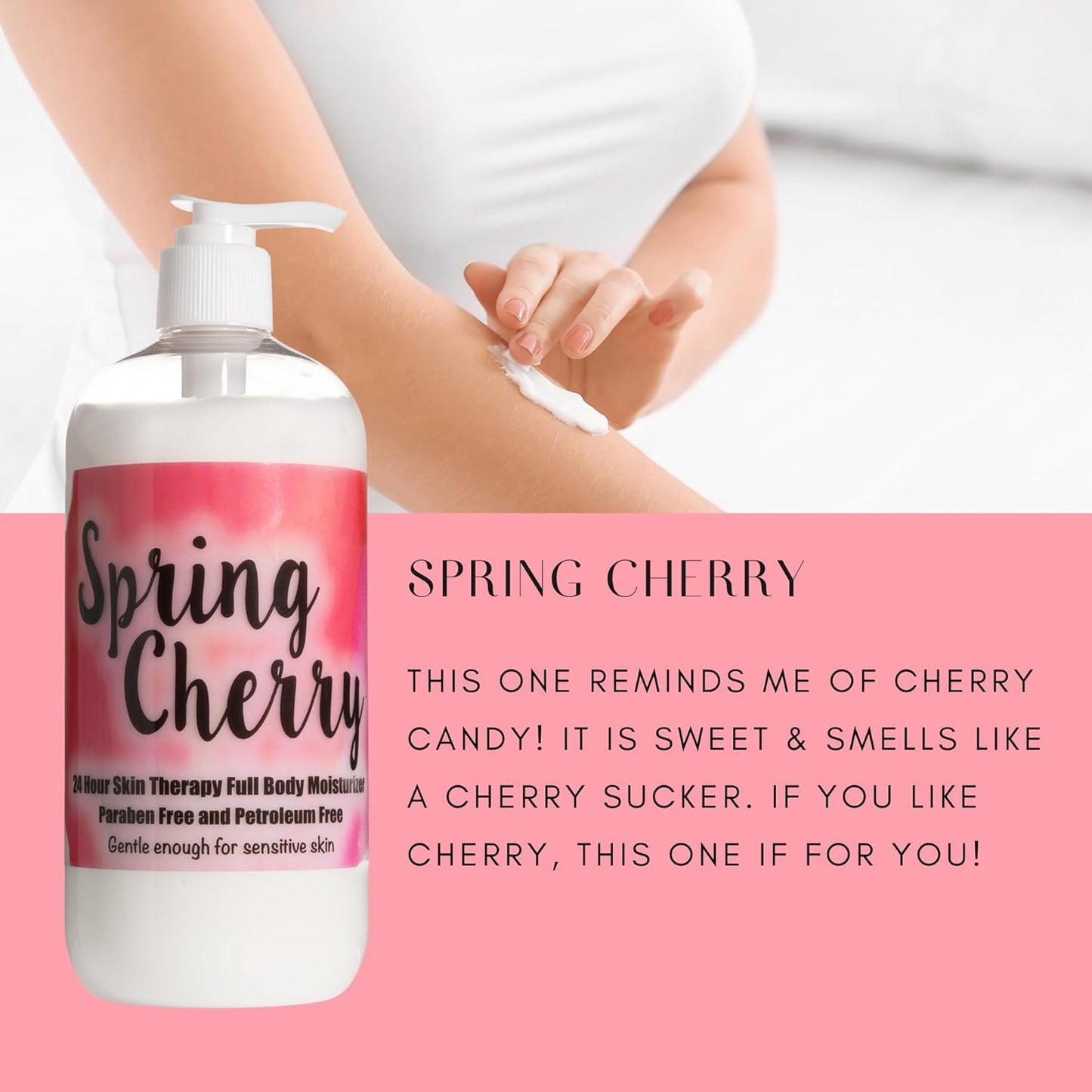 The Lotion Company 24 Hour Skin Therapy Lotion, Spring Cherry, 16 Ounce