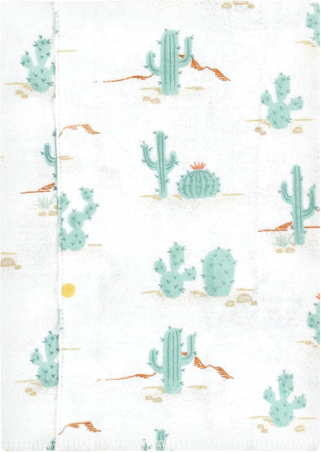 Luvable Friends Hudson Baby Flannel Burp Cloths 4pk, Sun and Cactus