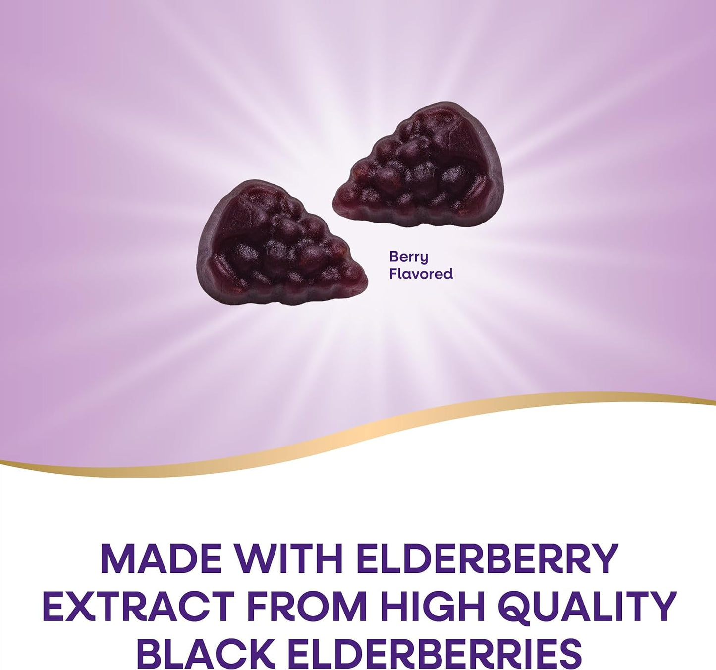 Nature's Way Sambucus Elderberry Immune Gummies for Kids with Black Elderberry Extract, Vitamin C and Zinc, Immune Support Gummies*, 60 Count (Set of 3)
