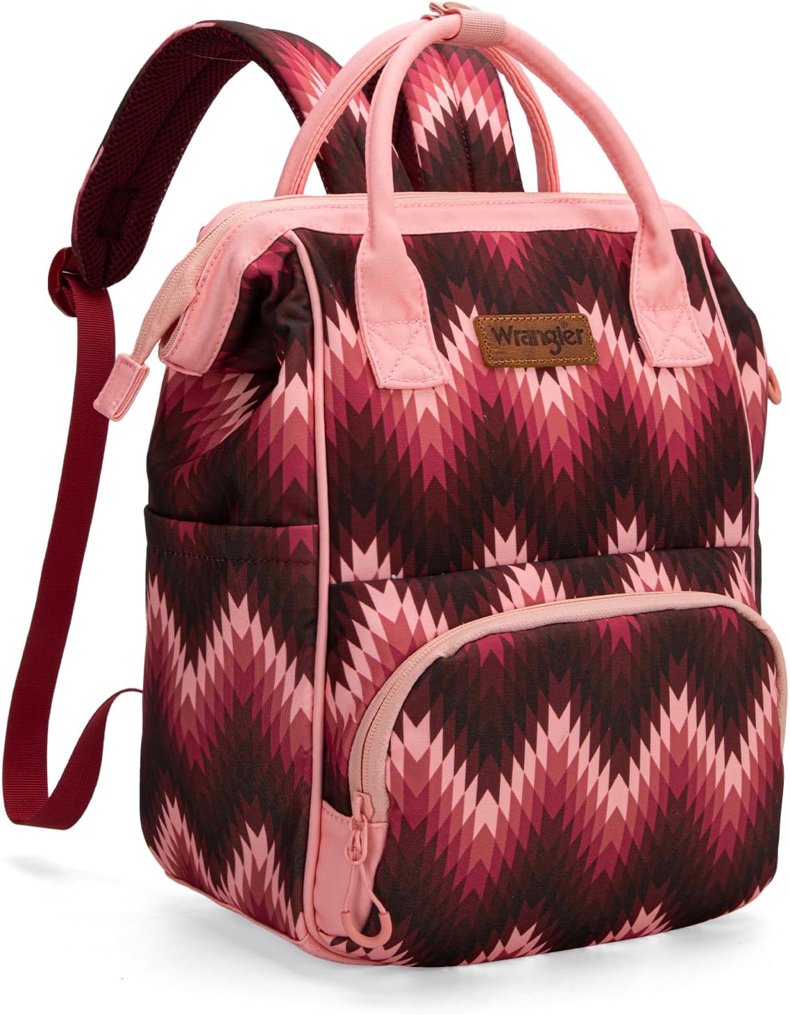 Montana West Wrangler Aztec Callie Diaper Bag Backpack with Stroller Straps Multifunction Baby Travel Bag WG2211-9110DPK