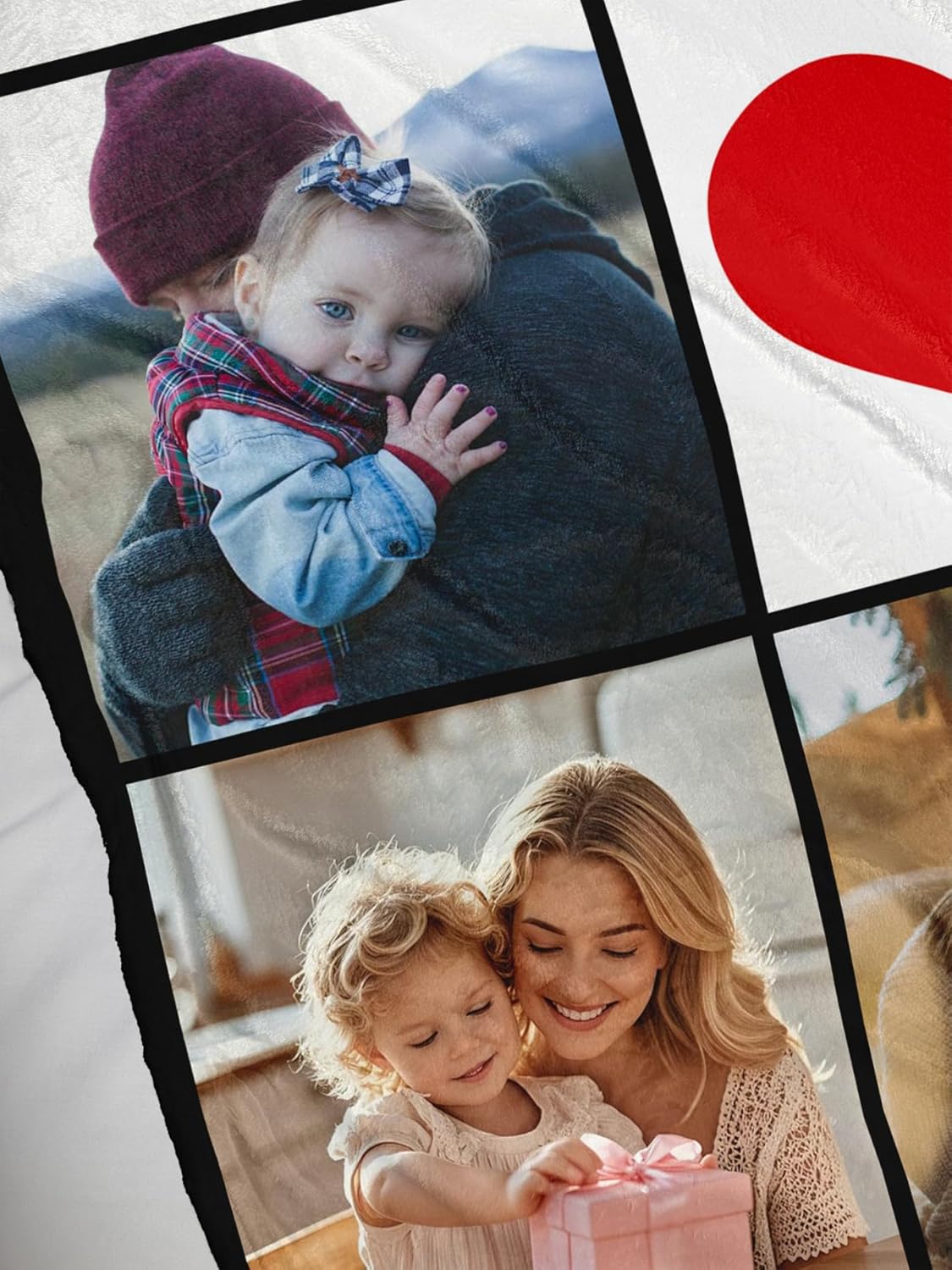 Personalized Mothers Day Blanket Gifts for Mom Custom Flannel Blankets with Photos Pictures Text， Customized Mother's Day Birthday Best Gift for Mom Grandma Wife