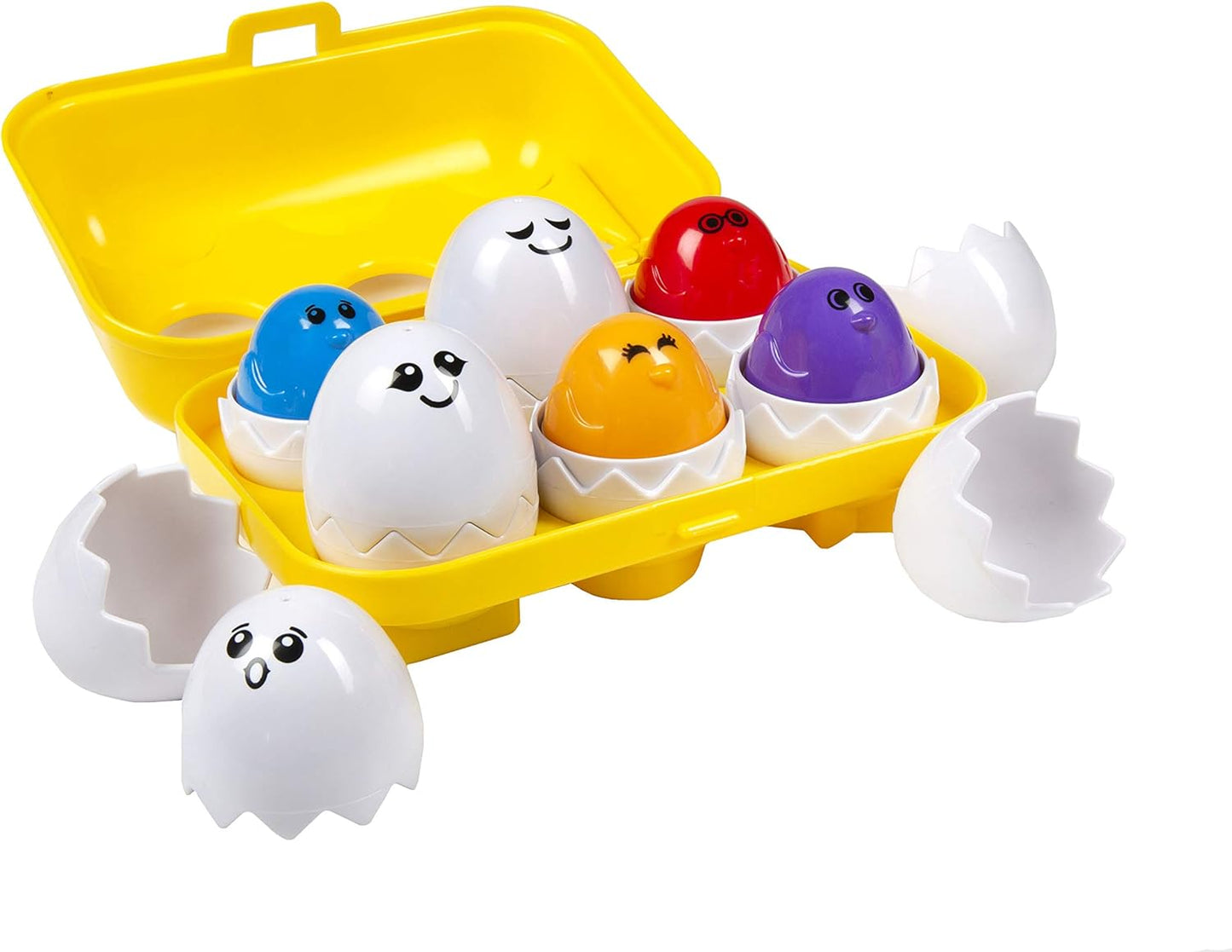 Kidoozie Peek N Peep Eggs - Mentally Stimulating Sorting & Stacking Toy for Ages 1 and Up - A Fun Way to Build Hand-Eye Coordinaton!