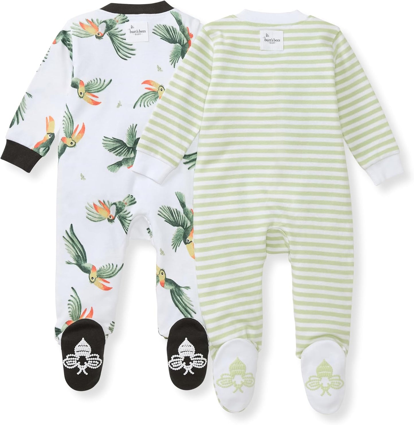 Burt’s Bees Baby Boys' One-Piece Sleep and Play 100% Organic Cotton PJs