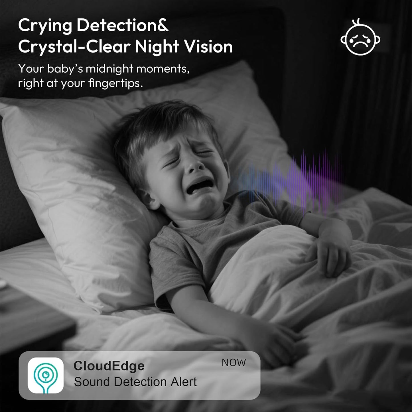 Rraycom Indoor Camera 5G&2.4G,2K Pan/Tilt Security Camera for Baby Monitor w/Cry Detection, Dog Camera w/Motion Detection, Human/Pet Auto Tracking,2-Way Audio, Night Vision,Siren,Works w/Alexa