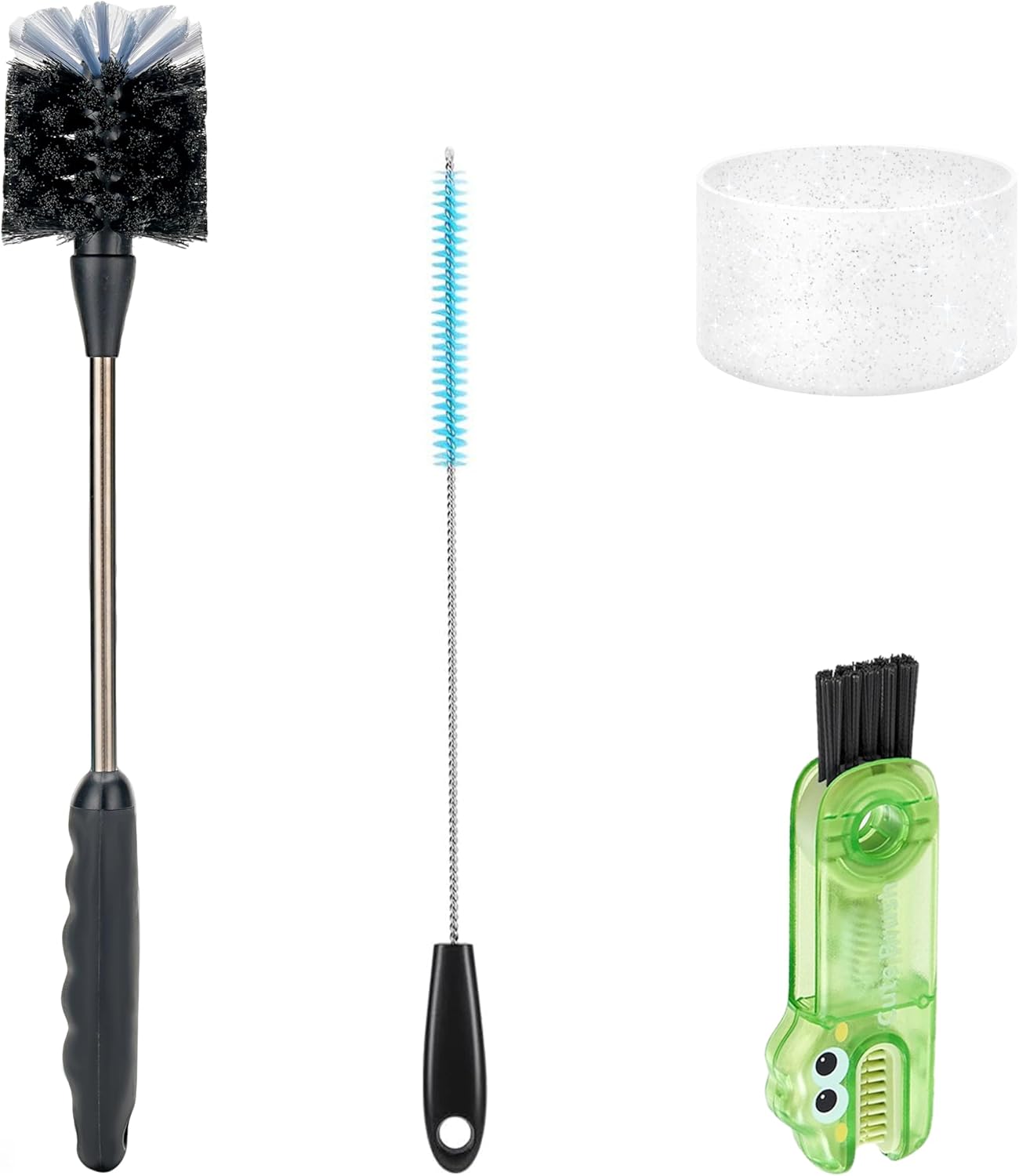 4 Pack Bottle Cleaner Set, Including Long Water Bottle Clean, Straw Clean and 3 in 1 Multi Functions Clean, Suitable for Stanley Cups, Baby Bottles, Travel Mugs, Decanters, Straws