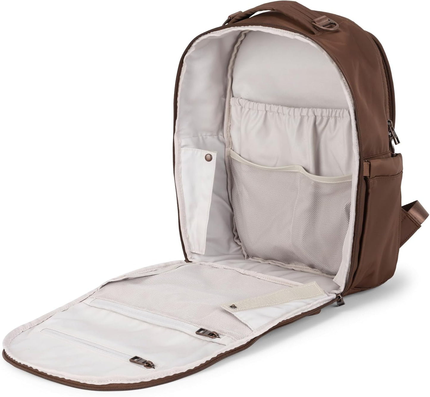 JuJuBe Classic Diaper Bag Backpack with Portable Changing Pad, Baby Stroller Straps, Large Travel Backpack for Boy or Girl, For Carrying Baby Bottles, Wipes, Diapers, Pacifiers, Espresso