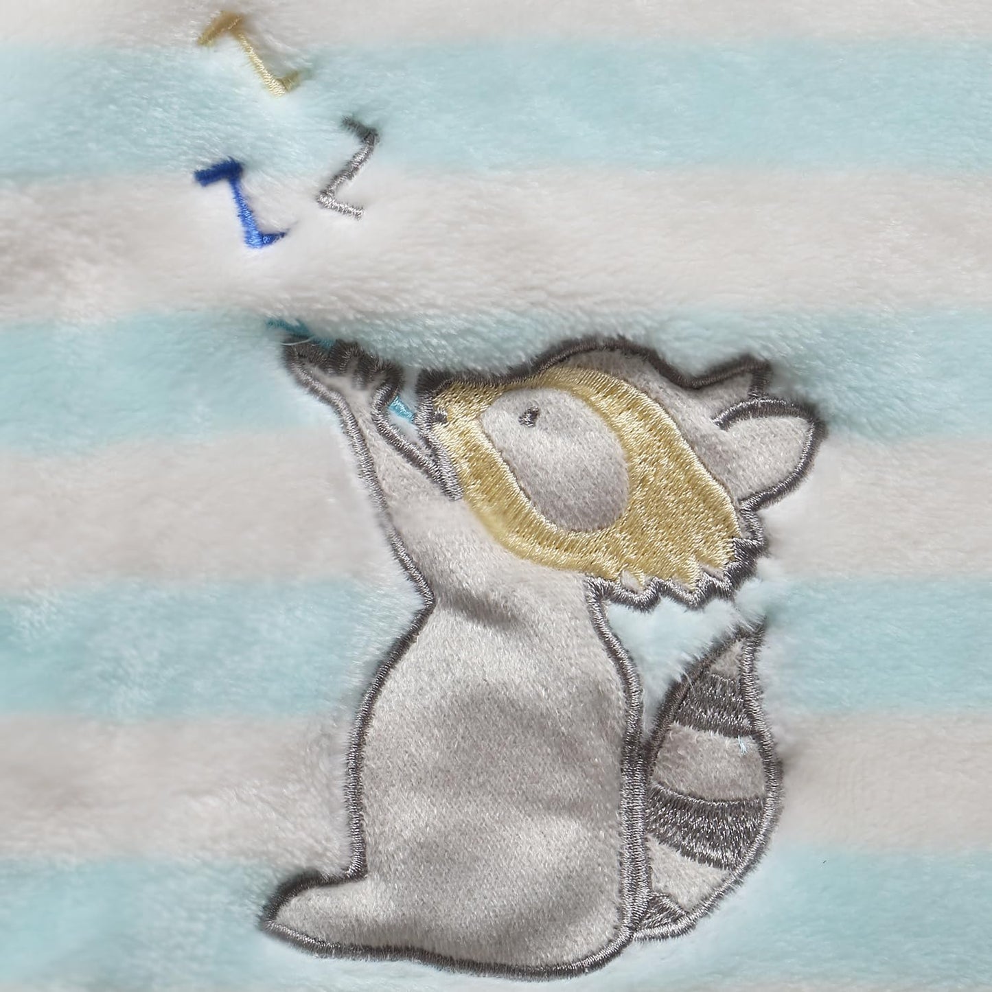 CREVENT 30''X40'' Cute Cozy Fluffy Warm Baby Blanket for Girls Boys Infants Toddlers' Bedding Crib Cot Stroller, Baby Shower Birthday Newborn's Gift - Racoon